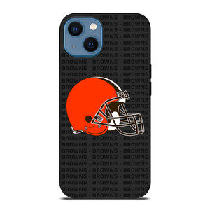 CLEVELAND BROWNS FOOTBALL TEXT iPhone 14 Case Cover CLEVELAND BROWNS FOOTBALL TEXT iPhone 14 Case Cover