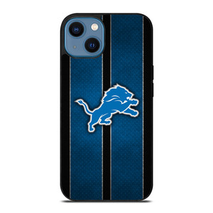 DETROIT LIONS NFL METAL STRIPE iPhone 14 Case Cover DETROIT LIONS NFL METAL STRIPE iPhone 14 Case Cover