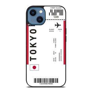 FLIGHT TICKETS JAPAN iPhone 14 Case Cover FLIGHT TICKETS JAPAN iPhone 14 Case Cover