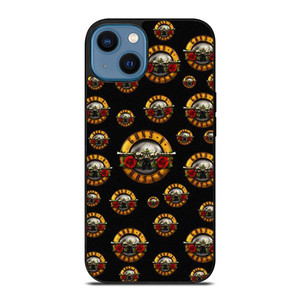 GUNS N ROSES ROCK BAND PATTERN iPhone 14 Case Cover