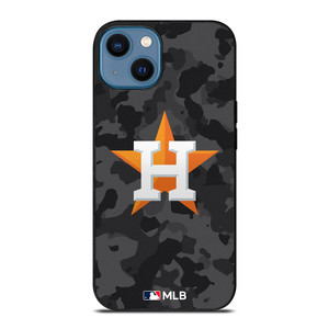 HOUSTON ASTROS BASEBALL BLACK CAMO iPhone 14 Case Cover HOUSTON ASTROS BASEBALL BLACK CAMO iPhone 14 Case Cover