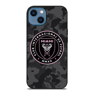 INTER MIAMI CF MLS BLACK CAMO iPhone 14 Case Cover