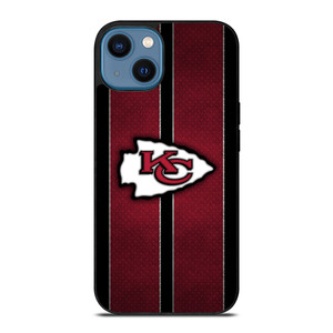 KANSAS CITY CHIEFS NFL METAL STRIPE iPhone 14 Case Cover