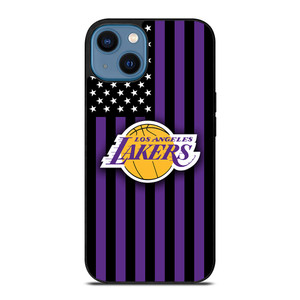 LOS ANGELES LAKERS NBA USA FLAG iPhone 14 Case Cover LOS ANGELES LAKERS NBA USA FLAG iPhone 14 Case Cover