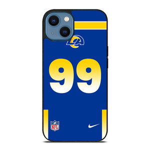 LOS ANGELES RAMS AARON DONALD 99 NFL NIKE iPhone 14 Case Cover LOS ANGELES RAMS AARON DONALD 99 NFL NIKE iPhone 14 Case Cover