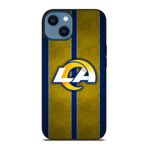 LOS ANGELES RAMS NFL METAL STRIPE iPhone 14 Case Cover LOS ANGELES RAMS NFL METAL STRIPE iPhone 14 Case Cover