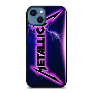 METALLICA ROCK BAND VIOLET LIGHTNING iPhone 14 Case Cover METALLICA ROCK BAND VIOLET LIGHTNING iPhone 14 Case Cover