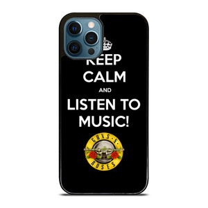 KEEP CALM AND LISTEN GUNS N ROSES iPhone 12 Pro Max Case Cover