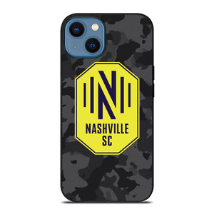 NASHVILLE SC MLS BLACK CAMO iPhone 14 Case Cover