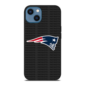 NEW ENGLAND PATRIOTS FOOTBALL TEXT iPhone 14 Case Cover