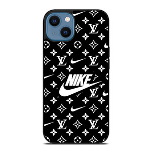 NIKE X LOUIS VUITTON BLACK iPhone 14 Case Cover NIKE X LOUIS VUITTON BLACK iPhone 14 Case Cover