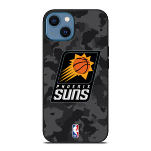 PHOENIX SUNS BLACK CAMO iPhone 14 Case Cover PHOENIX SUNS BLACK CAMO iPhone 14 Case Cover