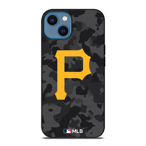 PITTSBURGH PIRATES BASEBALL BLACK CAMO iPhone 14 Case Cover PITTSBURGH PIRATES BASEBALL BLACK CAMO iPhone 14 Case Cover