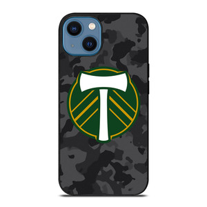PORTLAND TIMBERS MLS BLACK CAMO iPhone 14 Case Cover PORTLAND TIMBERS MLS BLACK CAMO iPhone 14 Case Cover