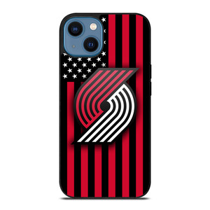 PORTLAND TRAIL BLAZERS NBA USA FLAG iPhone 14 Case Cover PORTLAND TRAIL BLAZERS NBA USA FLAG iPhone 14 Case Cover
