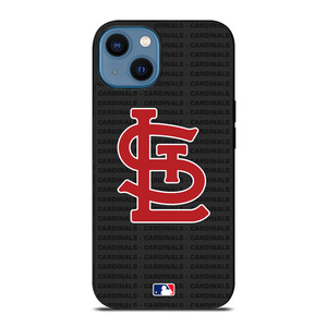 SAINT LOUIS CARDINALS BASEBALL BLACK iPhone 14 Case Cover SAINT LOUIS CARDINALS BASEBALL BLACK iPhone 14 Case Cover