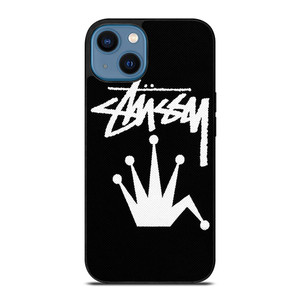 STUSSY PARIS BENT CROWN iPhone 14 Case Cover