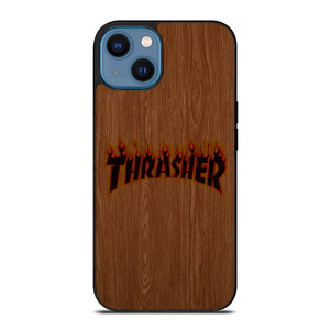 THRASHER SKATEBOARD WOODEN LOGO iPhone 14 Case Cover THRASHER SKATEBOARD WOODEN LOGO iPhone 14 Case Cover