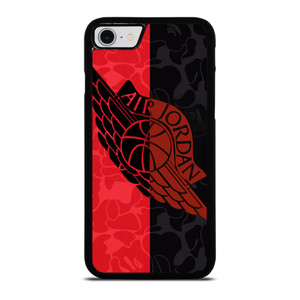 AIR JORDAN RED BLACK BAPE iPhone SE 2022 Case Cover AIR JORDAN RED BLACK BAPE iPhone SE 2022 Case Cover