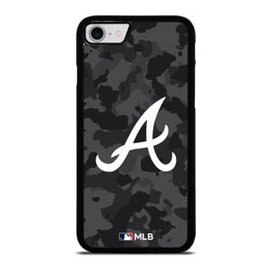 ATLANTA BRAVES BASEBALL BLACK CAMO iPhone SE 2022 Case Cover ATLANTA BRAVES BASEBALL BLACK CAMO iPhone SE 2022 Case Cover