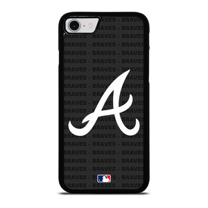 ATLANTA BRAVES BASEBALL BLACK iPhone SE 2022 Case Cover ATLANTA BRAVES BASEBALL BLACK iPhone SE 2022 Case Cover