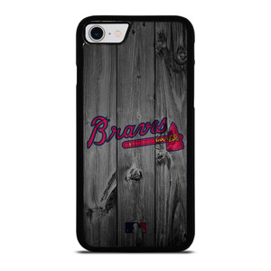 ATLANTA BRAVES BASEBALL MLB WOOD LOGO iPhone SE 2022 Case Cover ATLANTA BRAVES BASEBALL MLB WOOD LOGO iPhone SE 2022 Case Cover