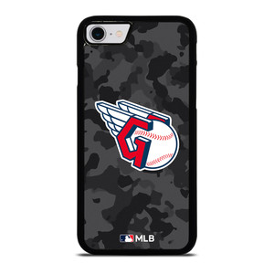 CLEVELAND GUARDIANS BASEBALL BLACK CAMO iPhone SE 2022 Case Cover