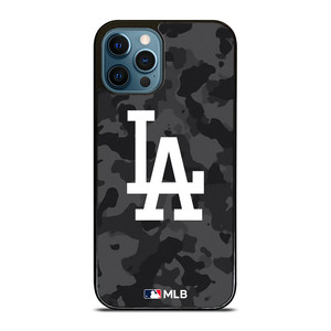 LOS ANGELES DODGERS BASEBALL BLACK CAMO iPhone 12 Pro Max Case Cover