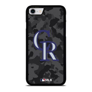 COLORADO ROCKIES BASEBALL BLACK CAMO iPhone SE 2022 Case Cover