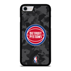 DETROIT PISTONS BLACK CAMO iPhone SE 2022 Case Cover