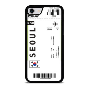 FLIGHT TICKETS SEOUL SOUTH KOREA iPhone SE 2022 Case Cover