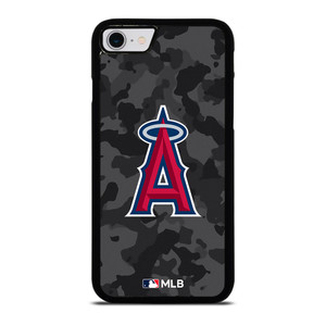LOS ANGELES ANGELS BASEBALL BLACK CAMO iPhone SE 2022 Case Cover LOS ANGELES ANGELS BASEBALL BLACK CAMO iPhone SE 2022 Case Cover