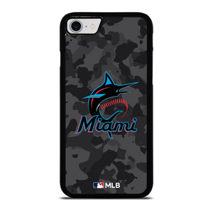 MIAMI MARLINS BASEBALL BLACK CAMO iPhone SE 2022 Case Cover MIAMI MARLINS BASEBALL BLACK CAMO iPhone SE 2022 Case Cover