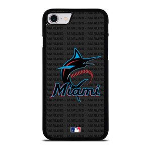 MIAMI MARLINS BASEBALL BLACK iPhone SE 2022 Case Cover MIAMI MARLINS BASEBALL BLACK iPhone SE 2022 Case Cover