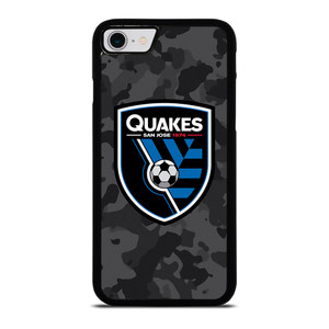 SAN JOSE EARTHQUAKES MLS BLACK CAMO iPhone SE 2022 Case Cover SAN JOSE EARTHQUAKES MLS BLACK CAMO iPhone SE 2022 Case Cover