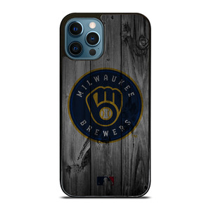 MILWAUKEE BREWERS BASEBALL MLB WOOD LOGO iPhone 12 Pro Max Case Cover