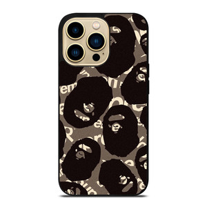 A BATHING APE SUPREME BLACK iPhone 14 Pro Max Case Cover A BATHING APE SUPREME BLACK iPhone 14 Pro Max Case Cover