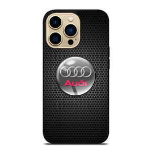 AUDI CAR METAL LOGO iPhone 14 Pro Max Case Cover AUDI CAR METAL LOGO iPhone 14 Pro Max Case Cover