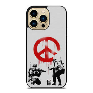BANKSY ART PEACE iPhone 14 Pro Max Case Cover