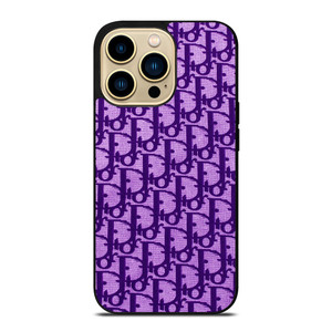 DIOR LOGO PURPLE iPhone 14 Pro Max Case Cover