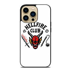HELLFIRE CLUB STRANGER THING WHITE iPhone 14 Pro Max Case Cover