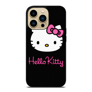 HELLO KITTY BLACK iPhone 14 Pro Max Case Cover HELLO KITTY BLACK iPhone 14 Pro Max Case Cover