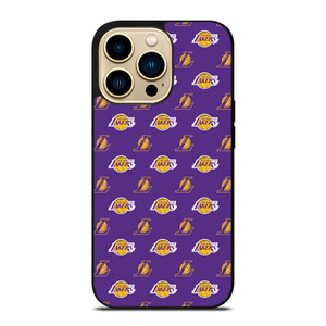 LOS ANGELES LAKERS NBA PATTERN iPhone 14 Pro Max Case Cover