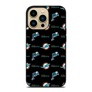 MIAMI DOLPHINS FOOTBALL PATTERN iPhone 14 Pro Max Case Cover