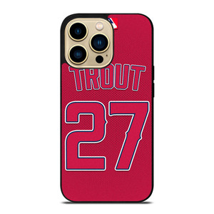 MIKE TROUT LOS ANGELES ANGELS MLB iPhone 14 Pro Max Case Cover