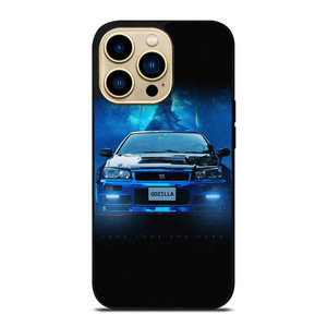 NISSAN GTR GODZILLA BLUE iPhone 14 Pro Max Case Cover NISSAN GTR GODZILLA BLUE iPhone 14 Pro Max Case Cover