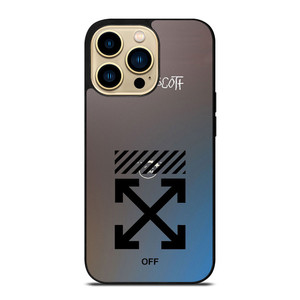 OFF WHITE TRAVIS SCOTT iPhone 14 Pro Max Case Cover