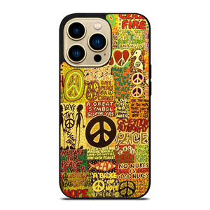 PEACE TAPESTRY PATTERN iPhone 14 Pro Max Case Cover