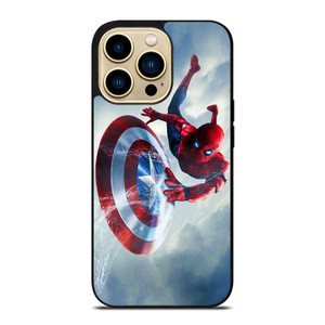 SPIDERMAN X CAPTAIN AMERICA iPhone 14 Pro Max Case Cover