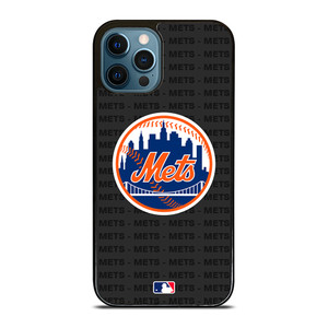 NEW YORK METS BASEBALL BLACK iPhone 12 Pro Max Case Cover